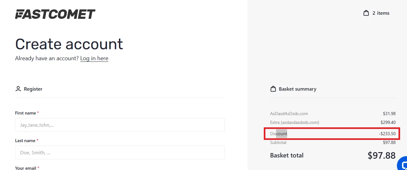 Fastcomet latest discount coupon